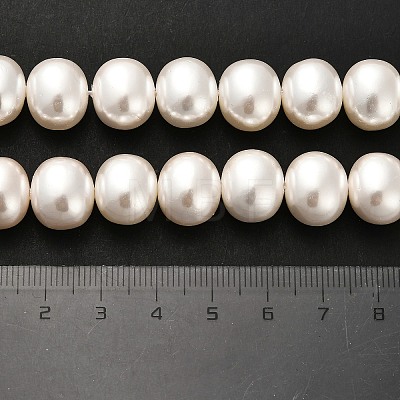 Electroplated Shell Pearl Beads Strands BSHE-C009-03B-1