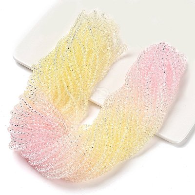 Transparent Painted Glass Beads Strands DGLA-A034-T4mm-A25-1