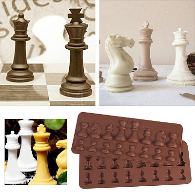 Silicone Chess Shaped Mold PH-DIY-WH0072-21-1