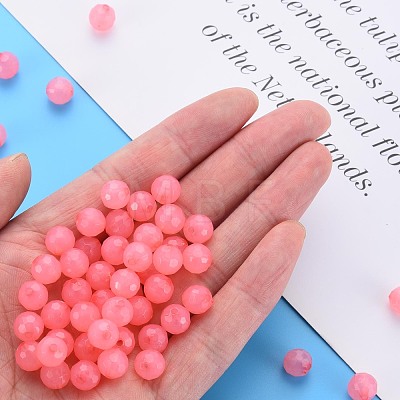 Transparent Acrylic Beads TACR-S154-62E-03-1