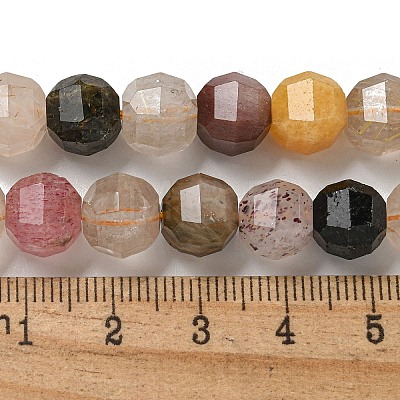 Natural Rutilated Quartz Beads Strands G-B099-A01-01-1