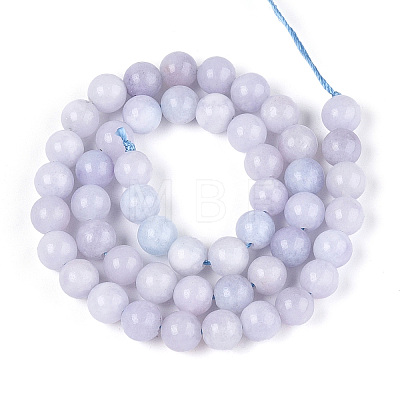 Natural Chalcedony Beads Strands G-S333-8mm-004-01-1