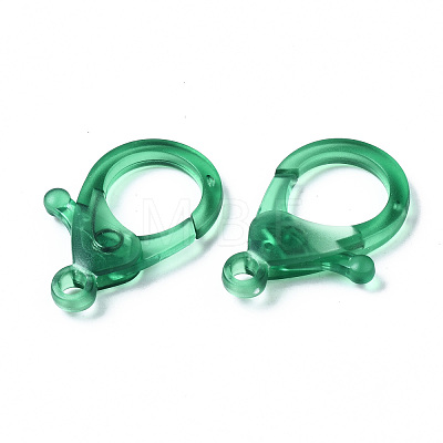 Transparent Acrylic Lobster CLaw Clasps X-TACR-T023-01C-1