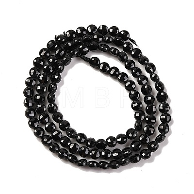 Natural Black Spinel Beads Strands G-F770-B01-01-1