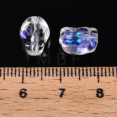 Electroplate Glass Beads Strands EGLA-T021-09C-1