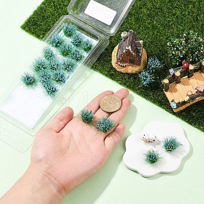 Resin Mini Grass Tufts AJEW-WH20120-10A-01-1