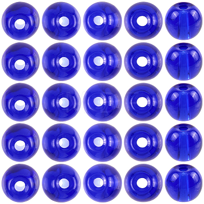 250Pcs Glass Round Beads GLAA-SP0001-49B-1