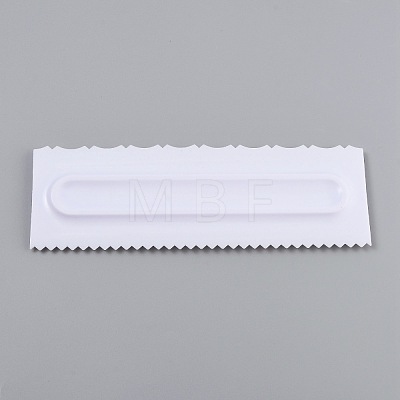 Plastic Baking Edge Dough Scraper and Cutter Pastry Spatulas AJEW-P077-01-1