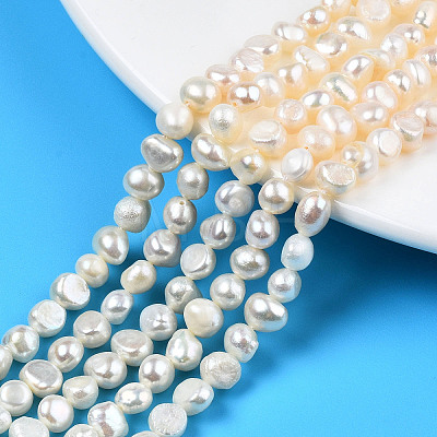 Natural Cultured Freshwater Pearl Beads Strands X-PEAR-N014-05B-1