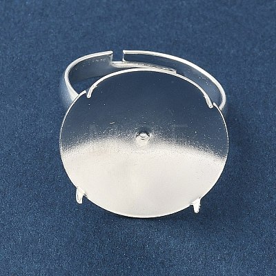 Adjustable Brass 4 Prong Ring Settings KK-K414-04A-S-1