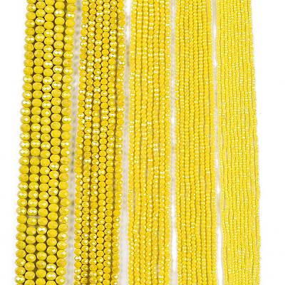 Electroplate Glass Beads Strands LS-EGLA-A044-P8mm-A04-1