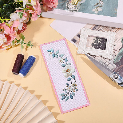 Cotton Blank Bookmarks AJEW-WH0643-200B-04-1