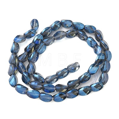 Electroplate Glass Beads Strands EGLA-L045-C-FR01-1