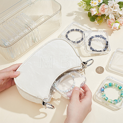 Rectangle Plastic Bangle Organizer Boxes CON-WH0107-91-1