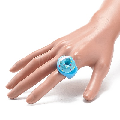 Cute 3D Resin Finger Ring RJEW-JR00538-01-1