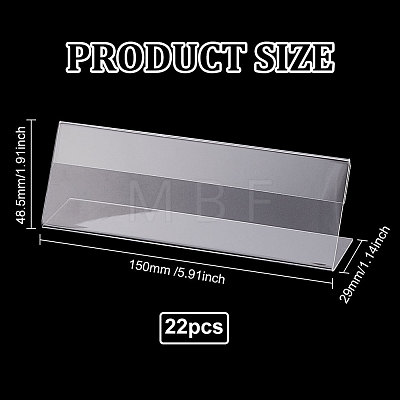 Acrylic Slant Back Price Frame LS-ODIS-WH0043-10A-1