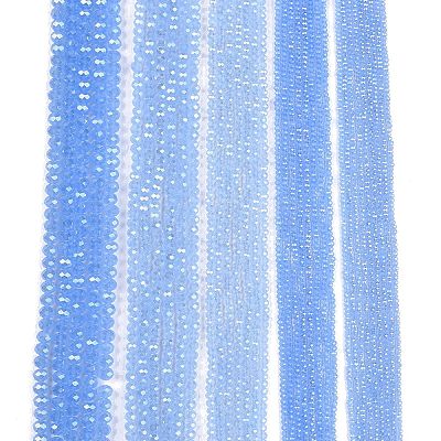 Electroplate Glass Beads Strands EGLA-A044-J8mm-A03-1