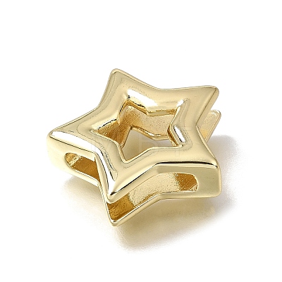 Brass Slide Charms KK-CBAEEA8-07G-1
