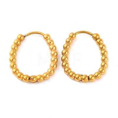 Ion Plating(IP) 304 Stainless Steel Hoop Earrings EJEW-G395-27G-1