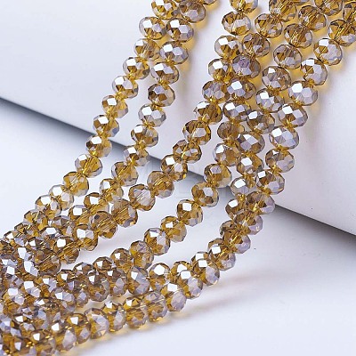 Electroplate Glass Beads Strands EGLA-A034-T10mm-A12-1