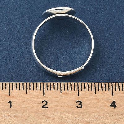 Adjustable Brass Pad Ring Settings KK-K414-10A-S-1