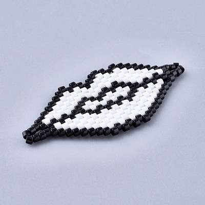 Handmade Seed Beads Links Connectors SEED-I012-44-1