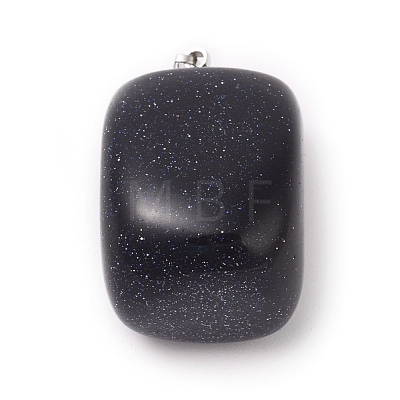 Synthetic Blue Goldstone Pendants G-K302-B05-1