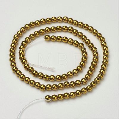 Non-Magnetic Synthetic Hematite Beads Strands G-D010-2-1