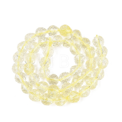 Crackle Transparent Glass Beads Strands GLAA-N068-04A-05-1