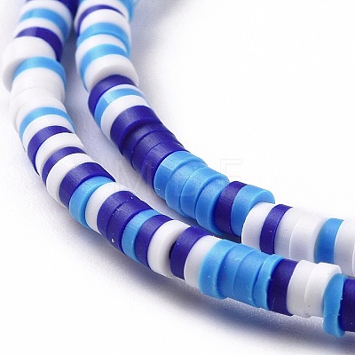 Handmade Polymer Clay Beads Strands CLAY-R089-3mm-001-1