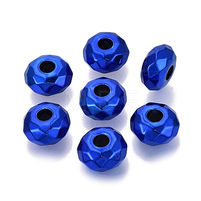 UV Plating Acrylic European Beads OACR-E033-22-06-1