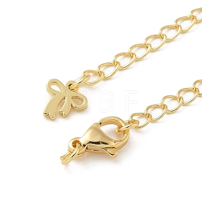 Brass Lobster Clasps & Ends with Chain KK-R120-05G-1