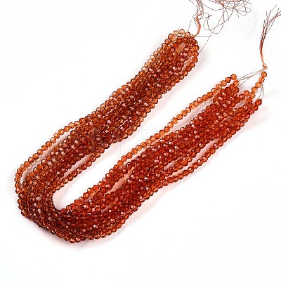 Baking Paint Transparent Glass Beads Strands DGLA-A035-T4mm-A04-1