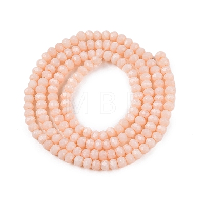 Opaque Solid Color Imitation Jade Glass Beads Strands EGLA-A044-P1mm-D05-1