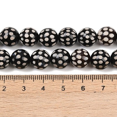 Tibetan Style dZi Beads Strands G-G328-A02-10mm-1