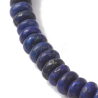 2Pcs Natural Lapis Lazuli Beads Stretch Bracelets BJEW-JB13415-02-1