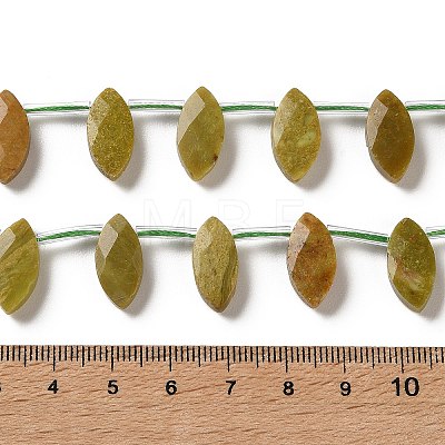 Natural Green Opal Beads Strands G-P607-A08-01-1