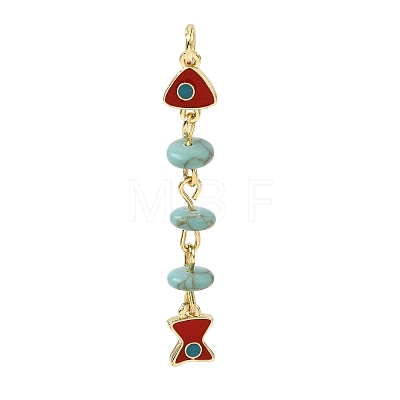 Ocean Synthetic Turquoise Chip Pendants GG-CBA3401-02G-02-1