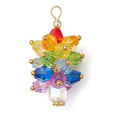 Glass Beads Pendants PALLOY-JF03014-1