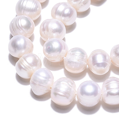 Natural Cultured Freshwater Pearl Beads Strands PEAR-N013-17N-01-1