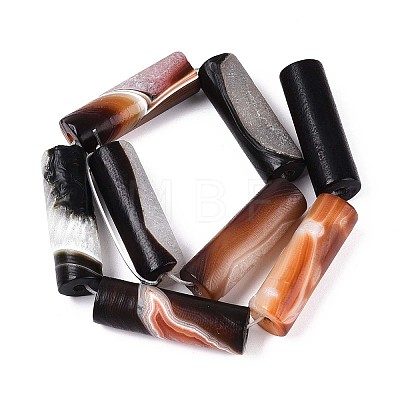 Natural Agate Beads Strands G-N357-05B-01-1
