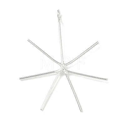 925 Sterling Silver 6 Claw Prongs Pendant Blank Cabochon Settings STER-D310-01S-1