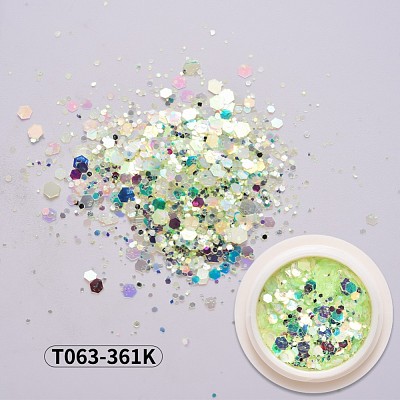 Holographic Nail Glitter Powder Flakes MRMJ-T063-361K-1