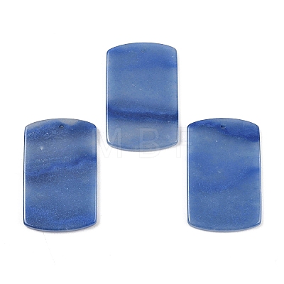 Natural Blue Aventurine(Dyed & Heated) Pendants G-K354-14B-1