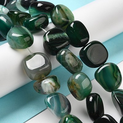 Natural Agate Beads Strands G-H295-D01-03-1