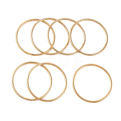 7 cs PVD Vacuum Plating 304 Stainless Steel Bangles Set for Women BJEW-A011-09C-G-1