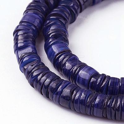 Shell Beads Strands SSHEL-E571-49F-1