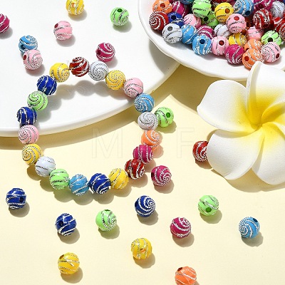 Plating Acrylic Beads PACR-YW0001-20-1