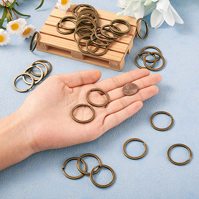 Alloy Split Key Rings PALLOY-TAC0001-01A-AB-1