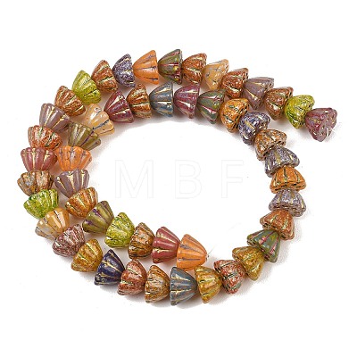 Painted Glass Beads GL-CBA4370-05-1